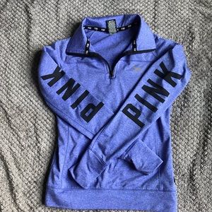 PINK quarter zip pullover XS